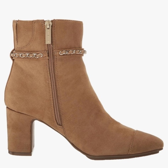 NEW w/o box Anne Klein Suri High Heel Bootie in Sand Faux Suede Women's Size 7 - Picture 5 of 12